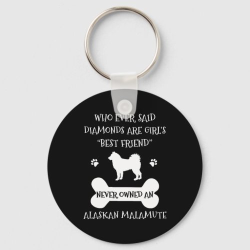 Alaskan Malamute Dog Best Friend Keychain