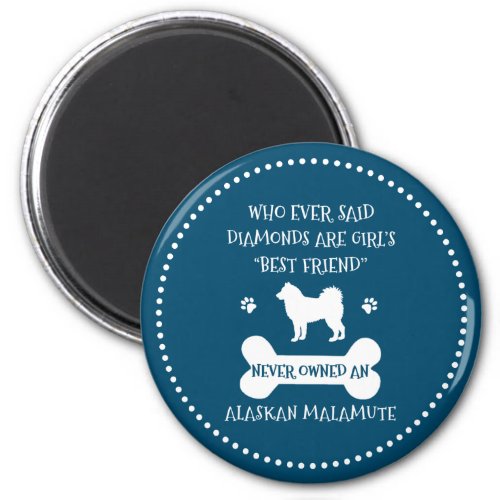 Alaskan Malamute Dog Best Friend Magnet