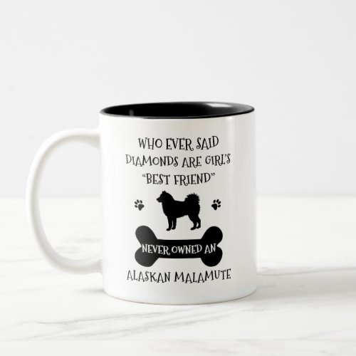 Alaskan Malamute Dog Best Friend Two_Tone Coffee Mug