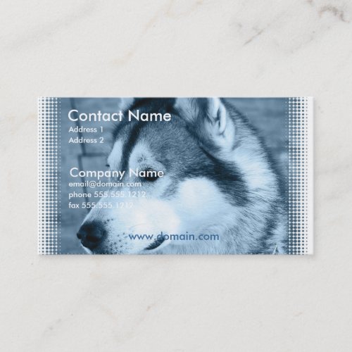 Alaskan Malamute Dog Business Card