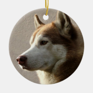 Alaskan Malamute Dog Ceramic Ornament