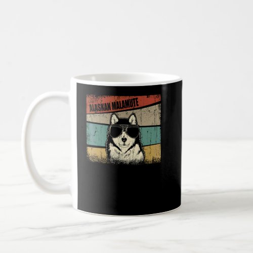 Alaskan Malamute Dog Cool  Simple Vintage Retro St Coffee Mug