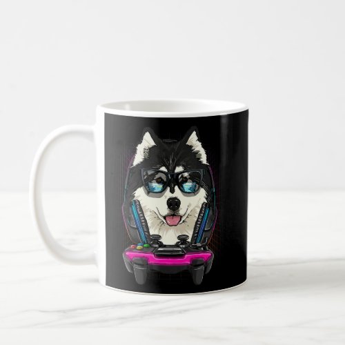 Alaskan Malamute Dog Gamer Computer Video Game  Ga Coffee Mug