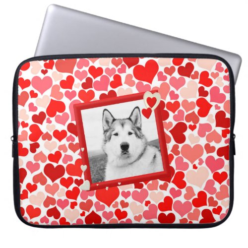 Alaskan Malamute Dog Heart Laptop Sleeves