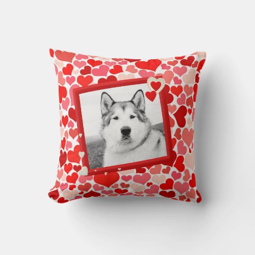 Alaskan Malamute Dog Heart pillow