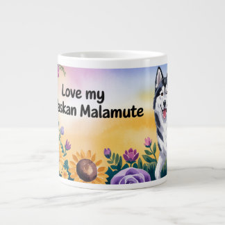 Alaskan Malamute Dog Owner Gift  Giant Coffee Mug