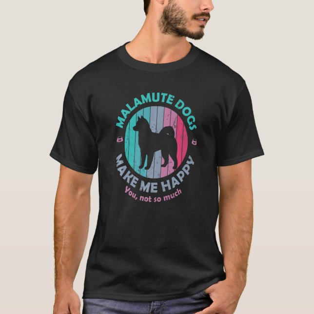 Alaskan Malamute Dog Owner T-Shirt (Front)
