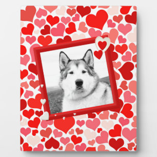Alaskan Malamute Dog Valentines Heart Plaque