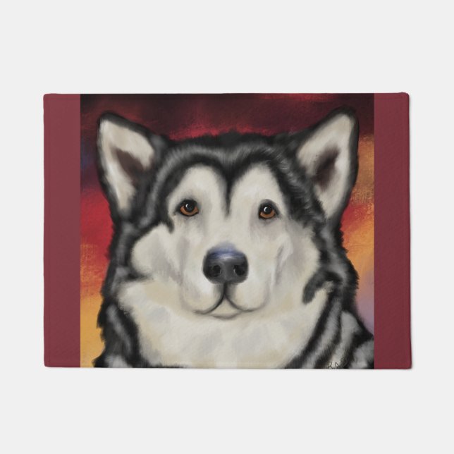 Alaskan Malamute      Doormat (Front)