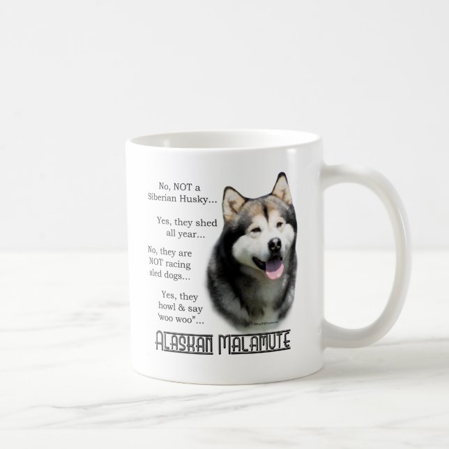Alaskan Malamute FAQ Coffee Mug (Right)