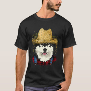 Alaskan Malamute Farmer Farming Agriculture Ranche T-Shirt