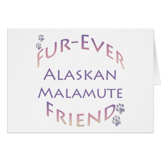 Alaskan Malamute Furever Cards (Front Horizontal)