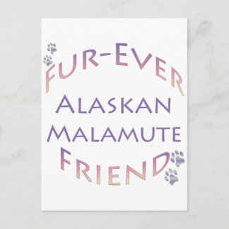 Alaskan Malamute Furever Postcard