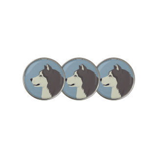 Alaskan Malamute Golf Ball Marker
