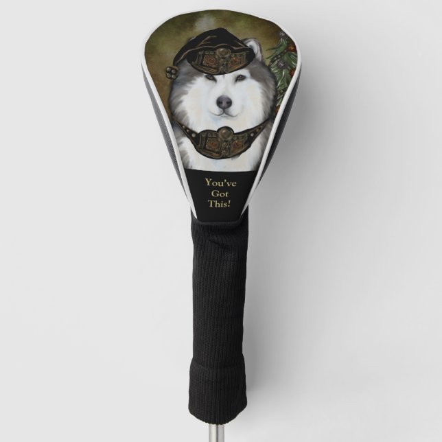 Alaskan Malamute  Golf Head Cover (Front)