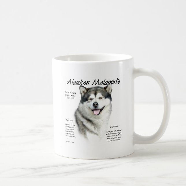 Alaskan Malamute History, All about Malamutes Coffee Mug (Right)