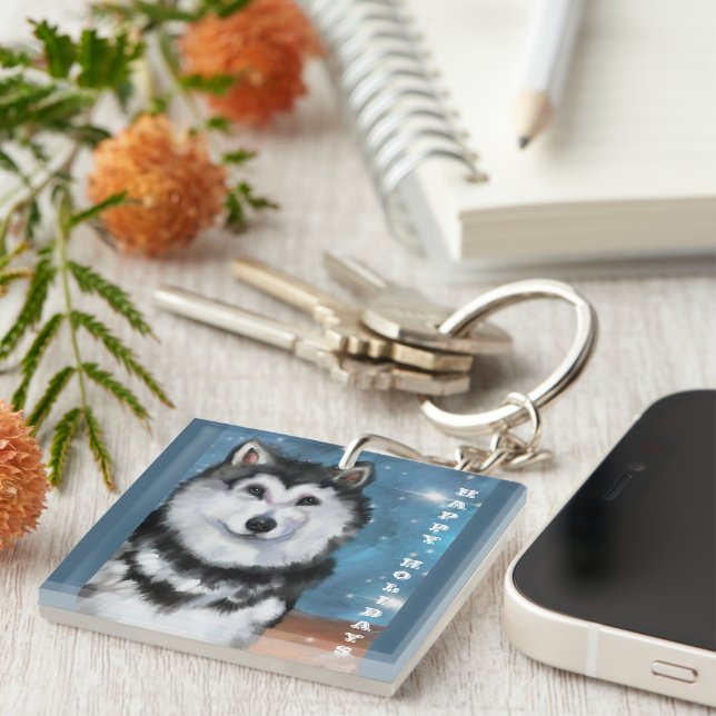 Alaskan Malamute               Keychain (Front Right)