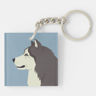 Alaskan Malamute Keychain