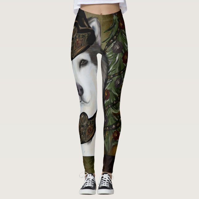 Alaskan Malamute  Leggings (Front)