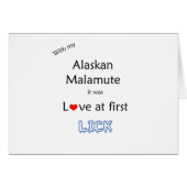 Alaskan Malamute Lick Design (Front Horizontal)