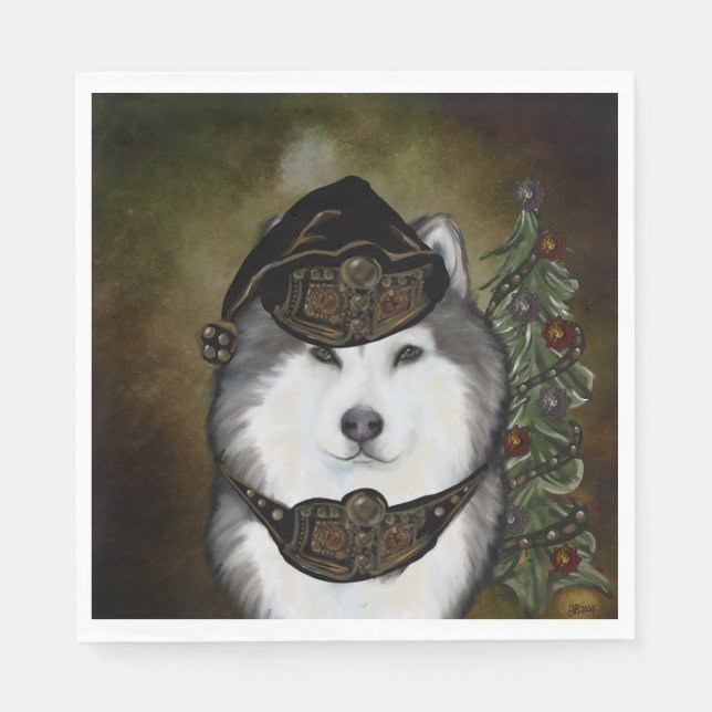 Alaskan Malamute  Napkins (Front)