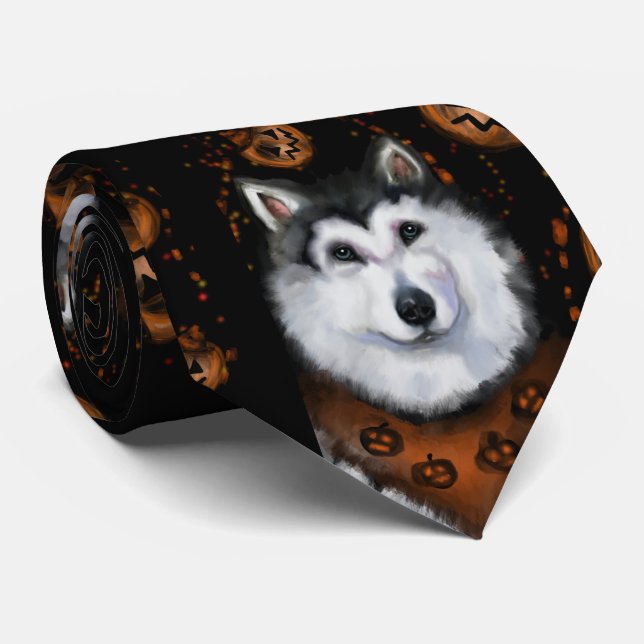 Alaskan Malamute                  Neck Tie (Rolled)