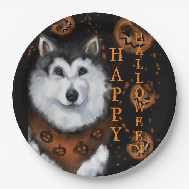 Alaskan Malamute               Paper Plates (Front)