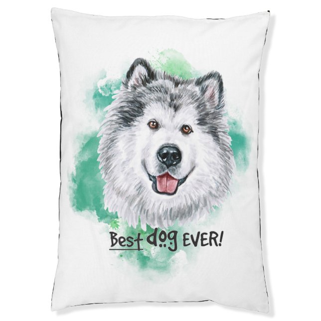 ALASKAN MALAMUTE PET BED (Front Vertical)