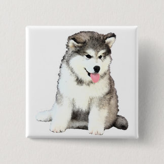 Alaskan Malamute Pinback Button