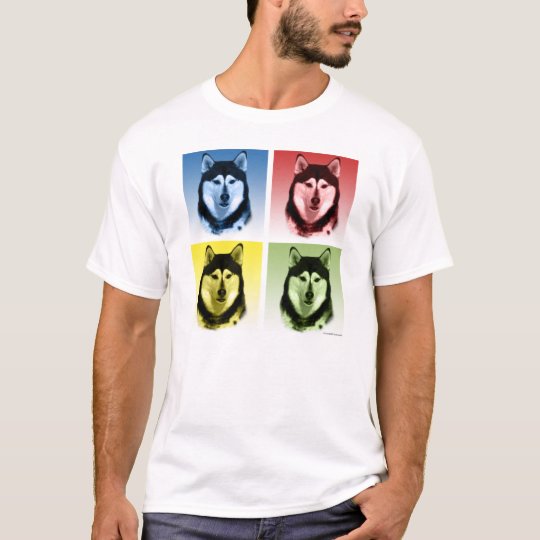 Alaskan Malamute Pop Art T-Shirt