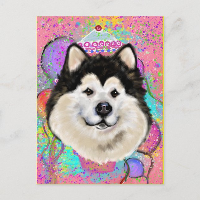 Alaskan Malamute     Postcard (Front)
