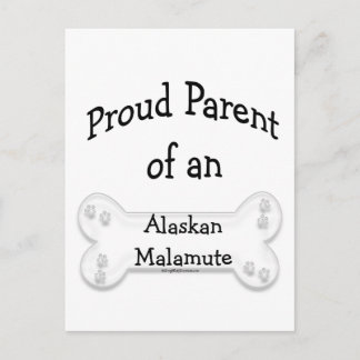 Alaskan Malamute Proud Parent Postcard