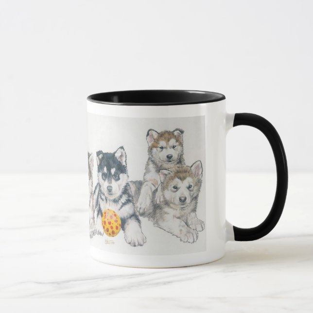 Alaskan Malamute Puppies Mug (Right)