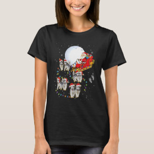 Alaskan Malamute Reindeer Christmas Santa Claus Do T-Shirt