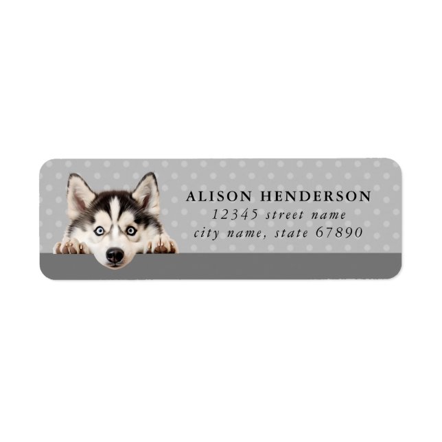Alaskan Malamute Return Address Labels (Front)