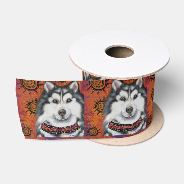 ALASKAN MALAMUTE  SATIN RIBBON (Spool)