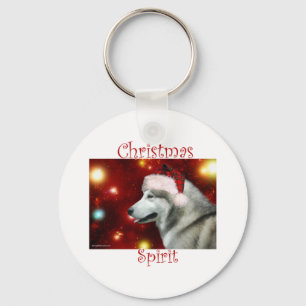 Alaskan Malamute Spirit Keychain