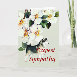 Alaskan Malamute Sympathy or Pet Loss Card