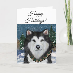 Alaskan Malamute Thank You Card