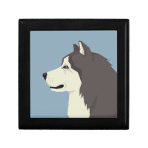 Alaskan Malamute Trinket Box