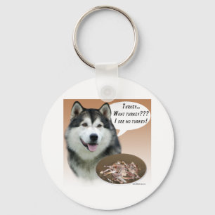 Alaskan Malamute Turkey Keychain