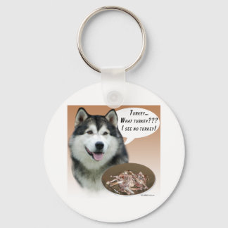 Alaskan Malamute Turkey Keychain