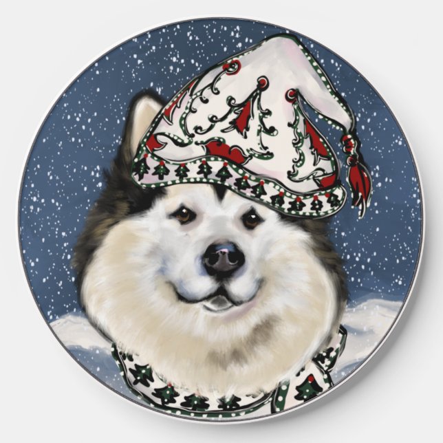 ALASKAN MALAMUTE  WIRELESS CHARGER  (Front)