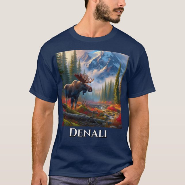Alaskan Moose Denali National Park T-Shirt (Front)