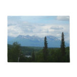 Alaskan Mountain Range Panoramic Photography Doormat