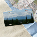 Alaskan Mountain Range Panoramic Photography License Plate