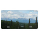 Alaskan Mountain Range Panoramic Photography License Plate