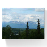Alaskan Mountain Range Panoramic Photography Paperweight