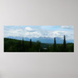Alaskan Mountain Range Panoramic Photography Poster