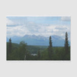 Alaskan Mountain Range Panoramic Photography Tissue Paper